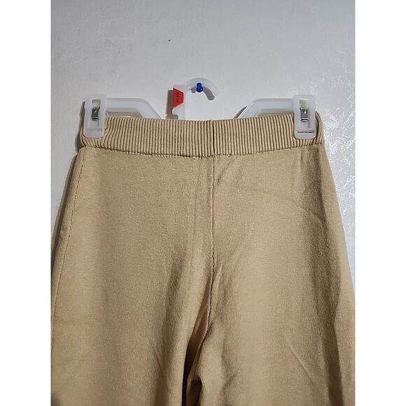 MNG Sweatpants Leggings Elastic Ankle XS Light Brown Pockets Drawstring - Picture 8 of 8